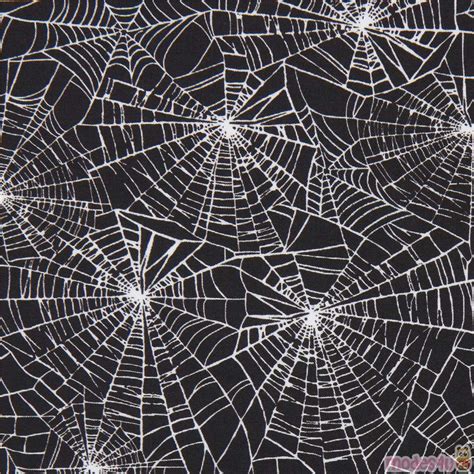 halloween fabric with black metallic spiders|Halloween Spider Web & Stars On Black Cotton Fabric .